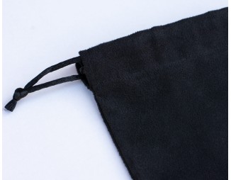 Pack Of 50 Black Suede Pouch, Custom Drawstring Bags, Custom Jewelry Bags for Packaging